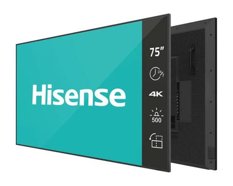 HISENSE 75DM66D UHD DLED/500 nits/7*24/SoC: ARM Cortex-A55 Quad core CPU, Mali-G52GPU, 3G DDR4 Mem, 32G EMMC Storage, OS: Android 11